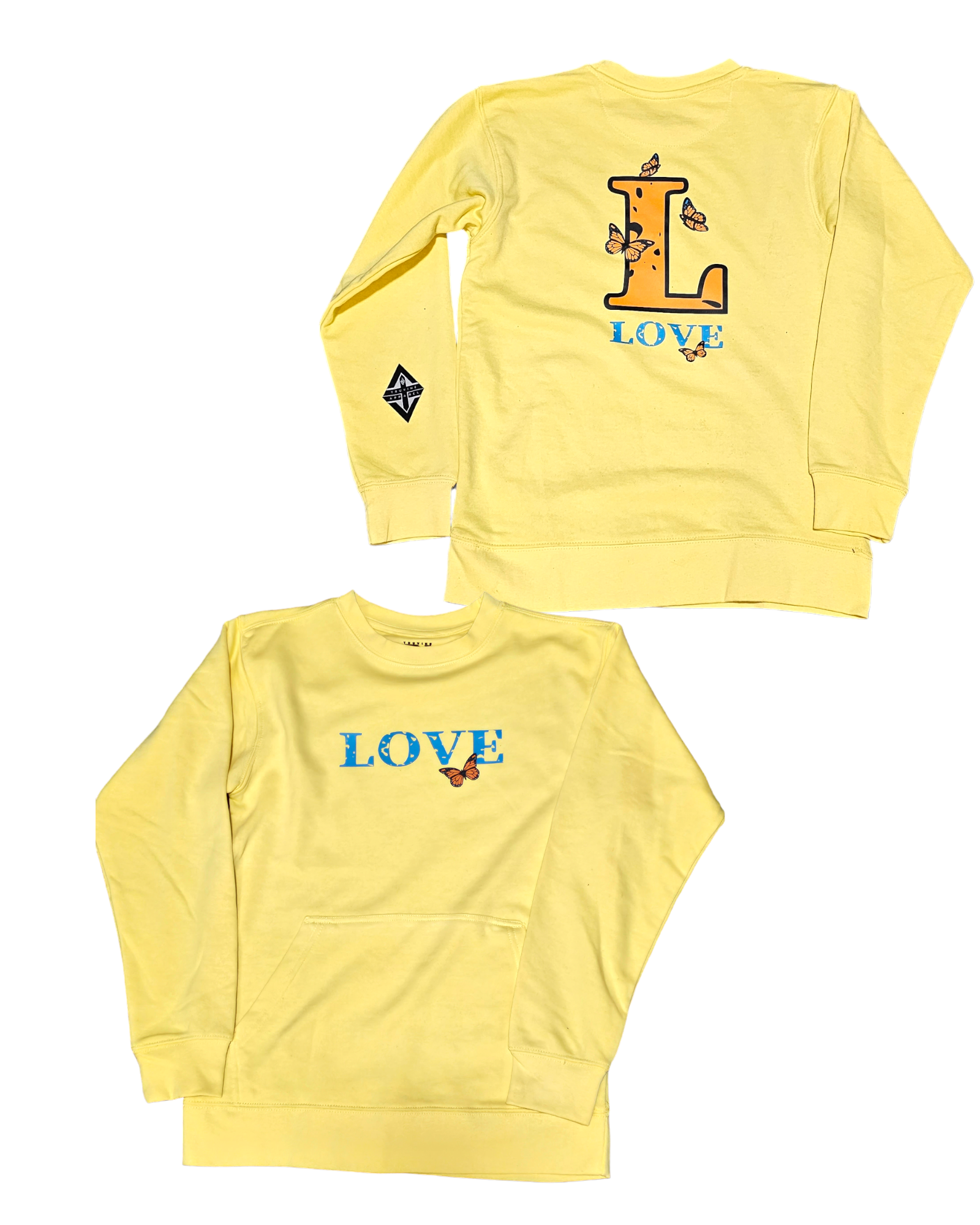 Yellow long sleeve store sweatshirt